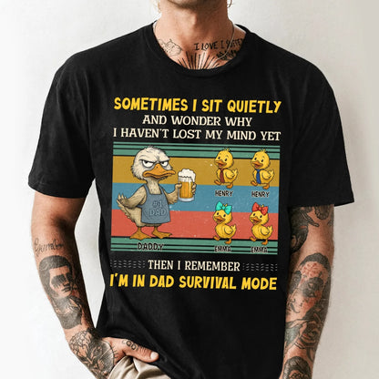 Sometimes I sit quietly and wonder why..., Personalized Shirt, Happy Father's Day - Custom Choo