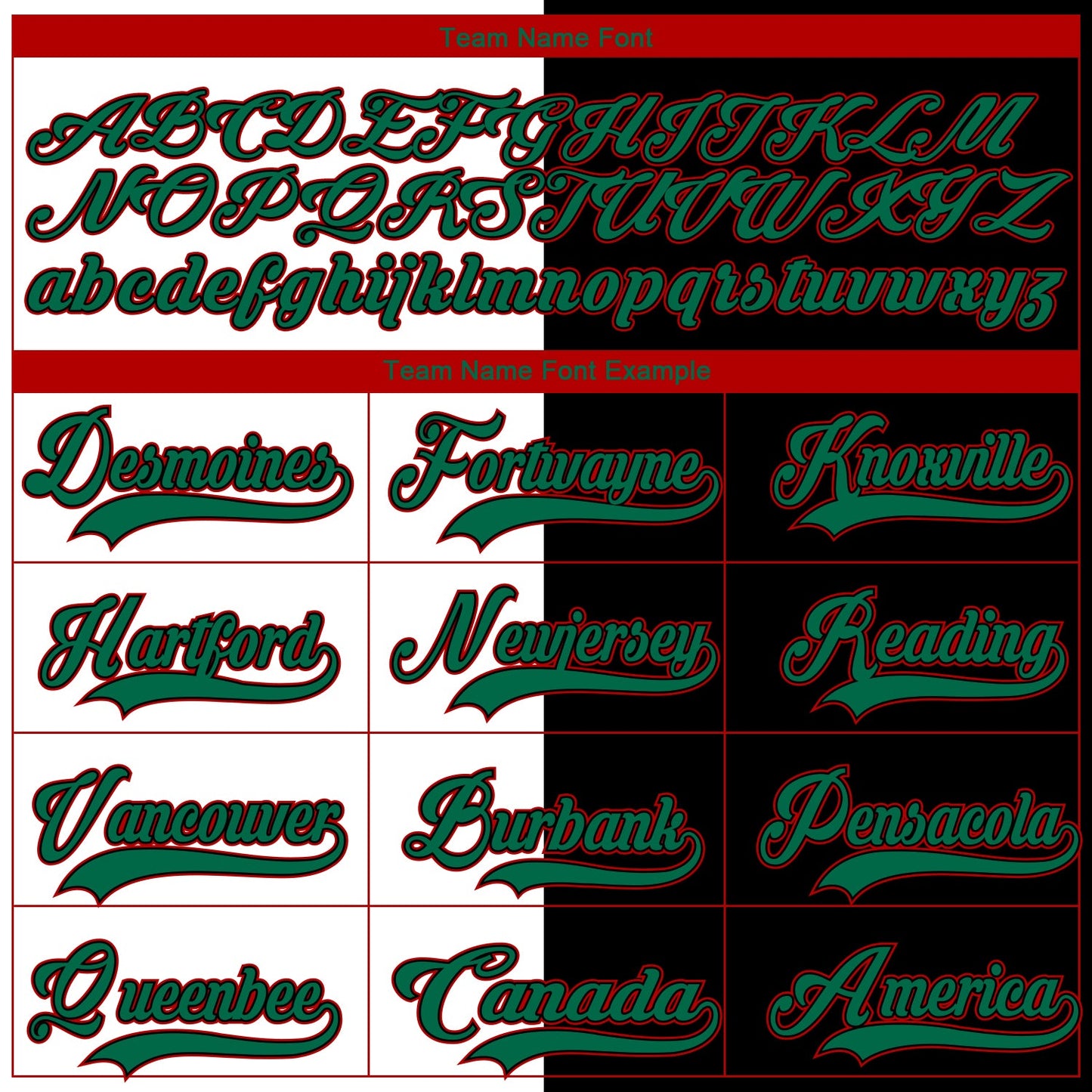 Custom Black Kelly Green White-Red Split Fashion Hockey Lace Neck Jersey