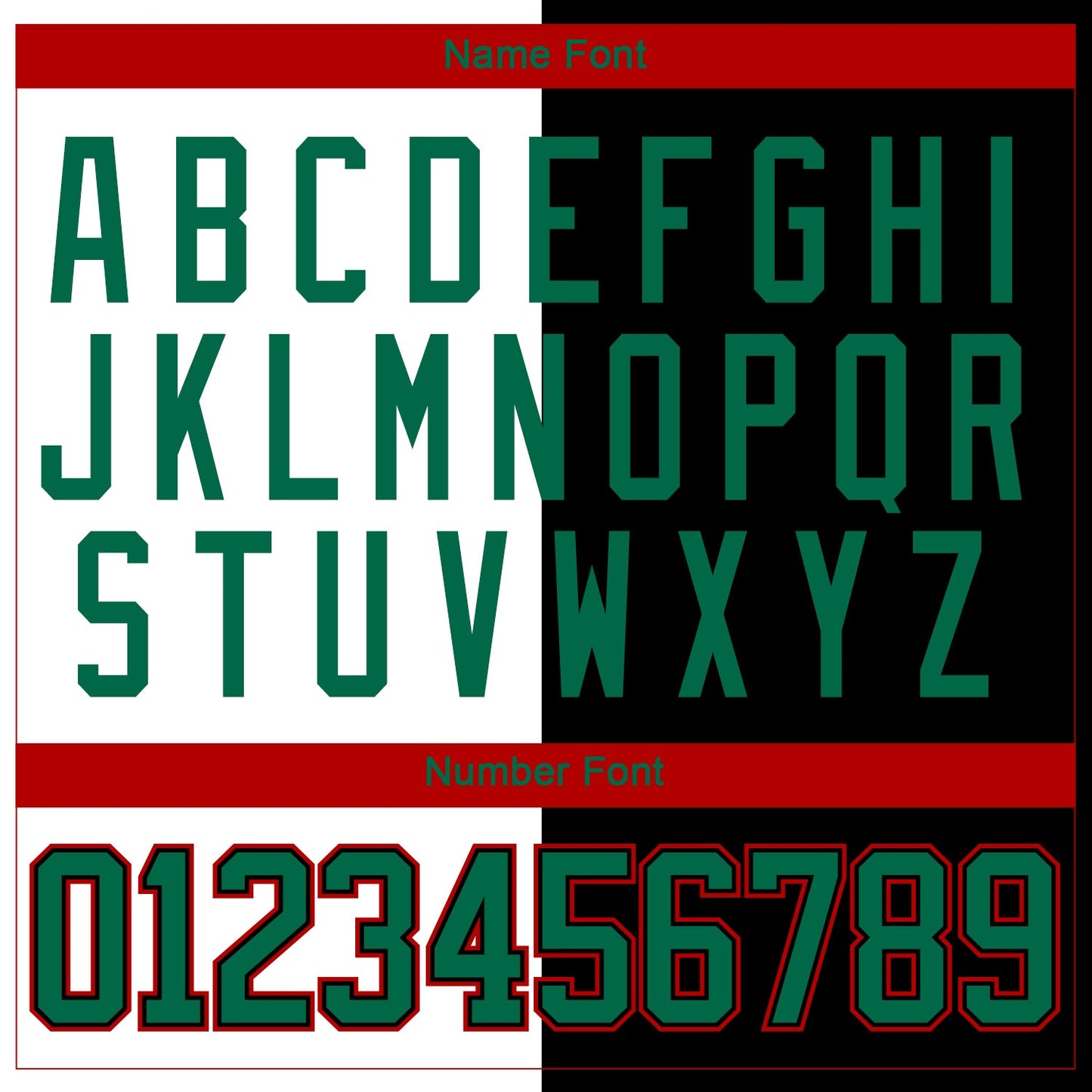 Custom Black Kelly Green White-Red Split Fashion Hockey Lace Neck Jersey