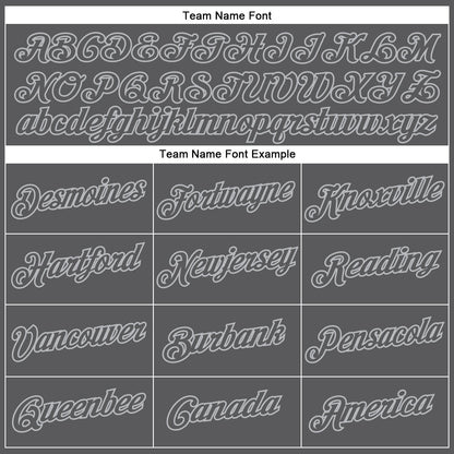 Custom Steel Gray Gray Performance T-Shirt