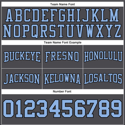 Custom Stitched Steel Gray Light Blue-Black Football Pullover Sweatshirt Hoodie