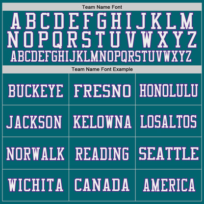 Custom Teal Purple-White Mesh Authentic Throwback Football Jersey