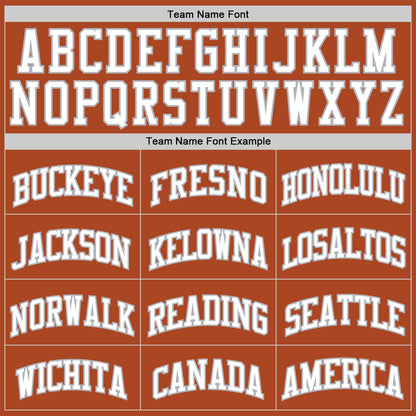 Custom Texas Orange White-Gray Authentic Basketball Jersey