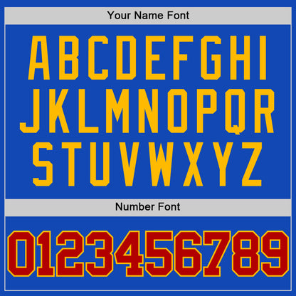 Custom Thunder Blue Red-Gold Authentic Basketball Jersey
