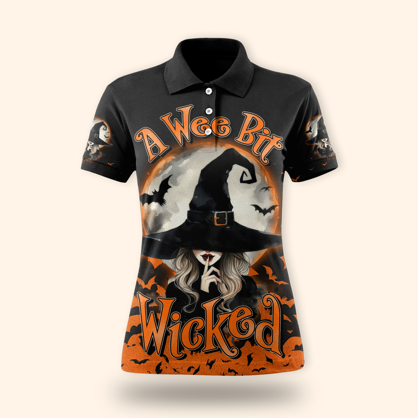 "A Wee Bit Wicked" Halloween Witch 3D Shirt