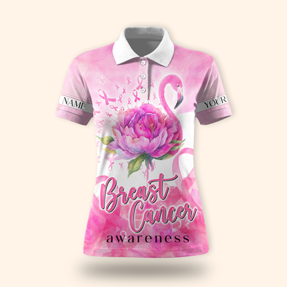 Personalized Flamingo Breast Cancer Awareness, Custom Choo