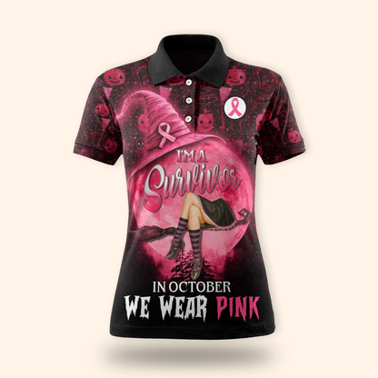 Personalized Breast Cancer Survivor Witch, Custom Choo