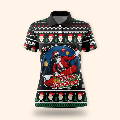 Merry Christmas Hoodie – Santa with Sunglasses Ugly Sweater Design