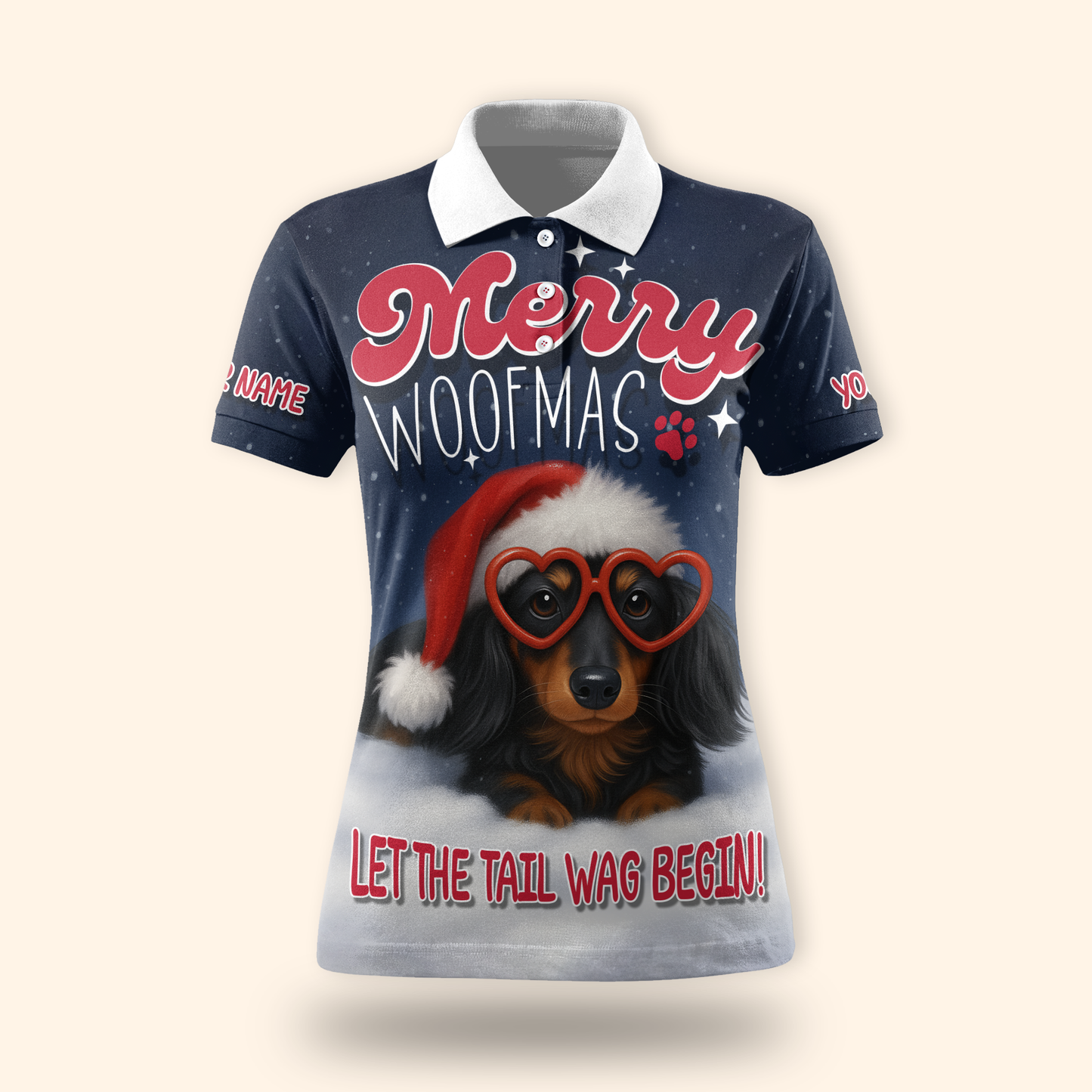 Merry Woofmas Hoodie – Cute Christmas Dog Zip Up for Pet Lovers