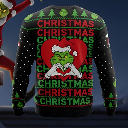 Funny Ugly Christmas Sweater- IS IT TOO LATE TO BE GOOD?