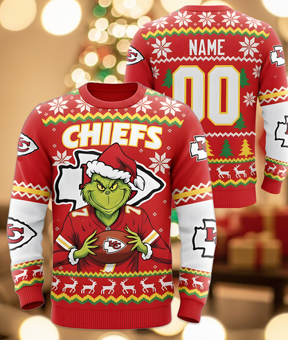 Funny Ugly Christmas Sweater2 - MERRY CHRISTMASS -Gifts for Fan Custom name and number