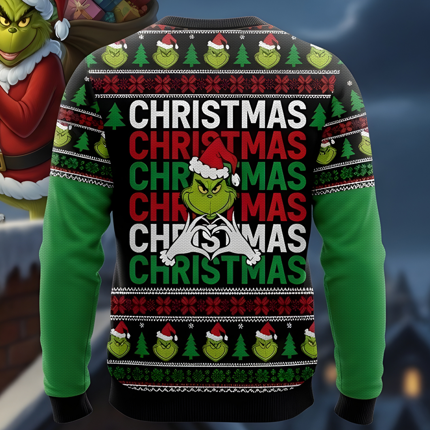 Funny Ugly Christmas Sweater - IS IT TOO LATE TO BE GOOD 2 ?