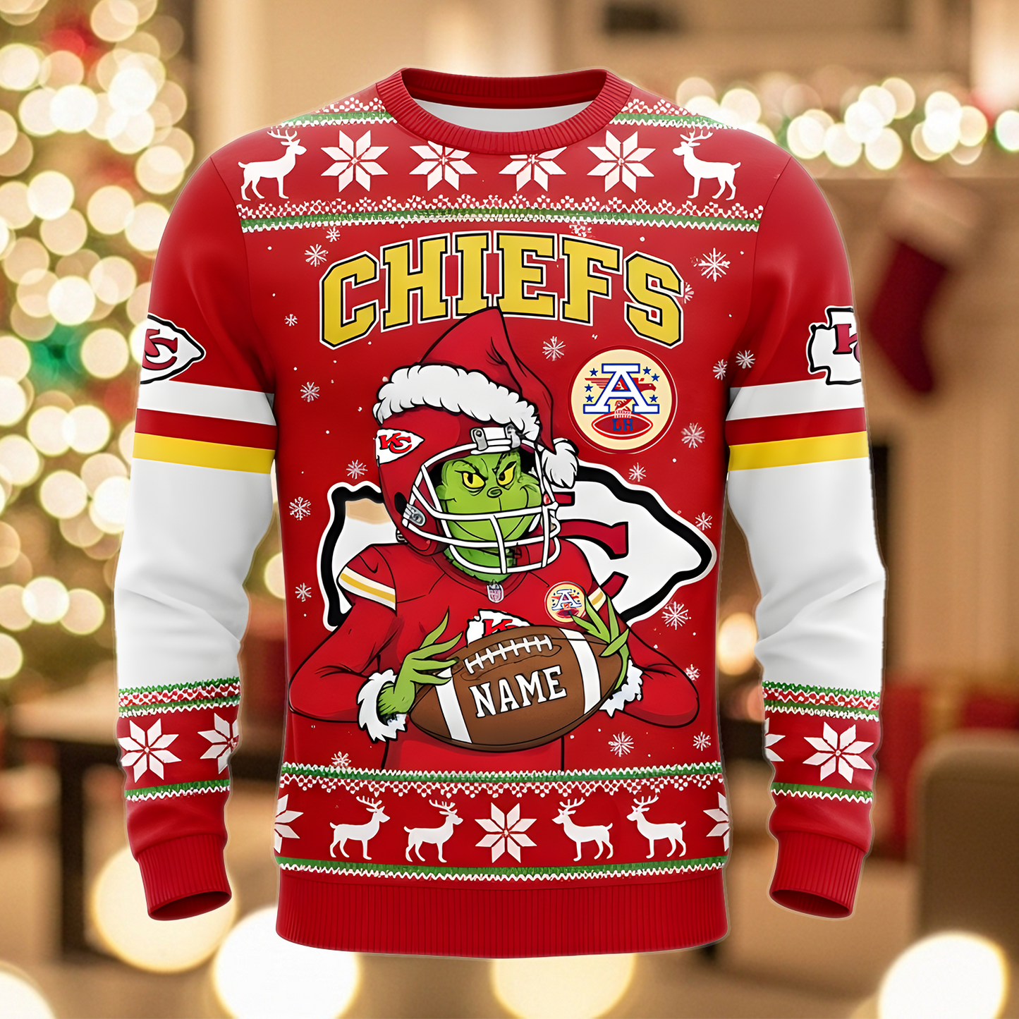 Funny Ugly Christmas Sweater - MERRY CHRISTMASS -Gifts for Fan Custom name and number