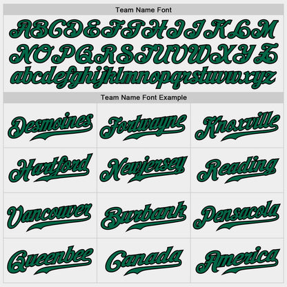 Custom White Kelly Green-Black Authentic Baseball Jersey