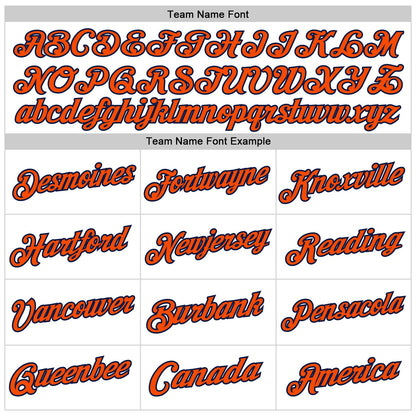 Custom White Orange-Navy Authentic Throwback Basketball Jersey