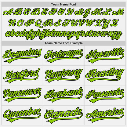 Custom Stitched White Neon Green-Black Baseball Pullover Sweatshirt Hoodie