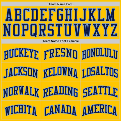 Custom Yellow Navy-Light Blue Authentic Basketball Jersey