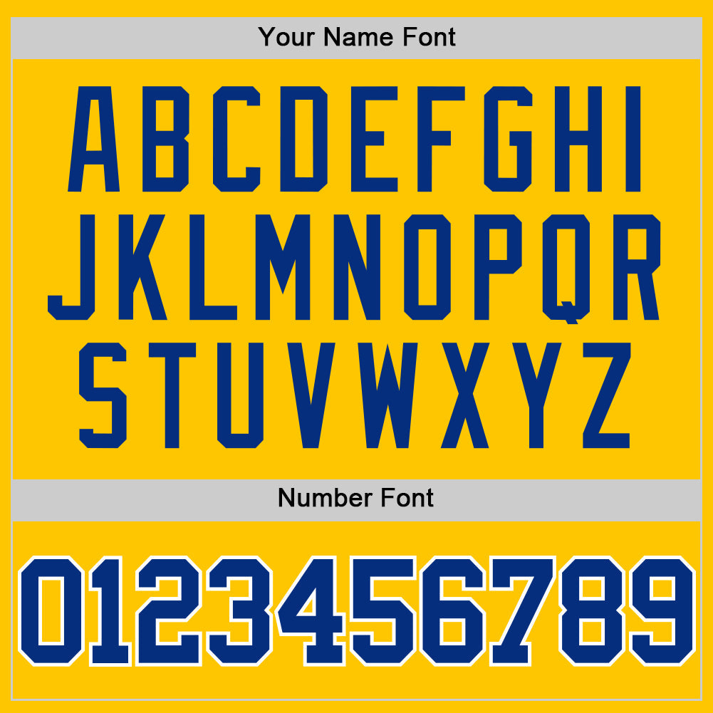 Custom Yellow Royal-White Authentic Basketball Jersey