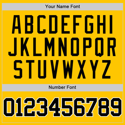 Custom Yellow Black-White Authentic Basketball Jersey