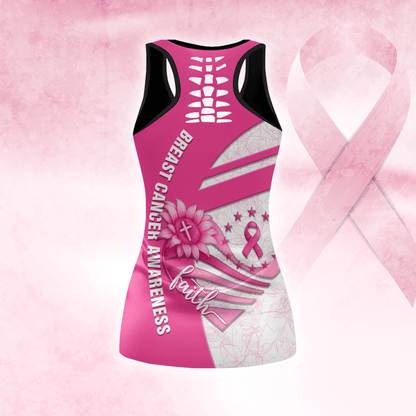Personalized Fight Like A Black Girl -  Combo Legging Tanktop Breast Cancer Awareness, Custom Choo