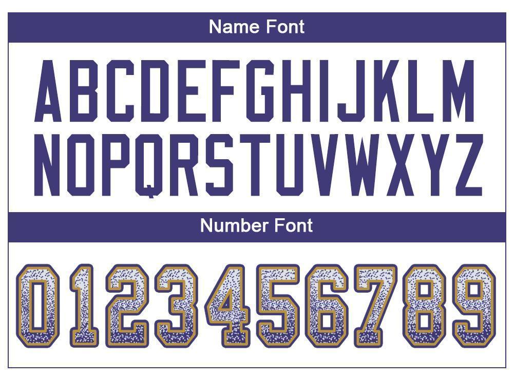Custom White Purple-Old Gold Drift Fashion Football Jersey