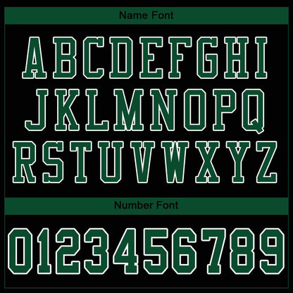 Custom Black Grass Green-White Mesh Authentic Football Jersey