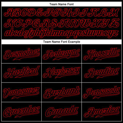 Custom Black Black-Red Sports Pants