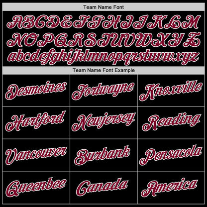 Custom Stitched Black White-Maroon Sports Pullover Sweatshirt Hoodie