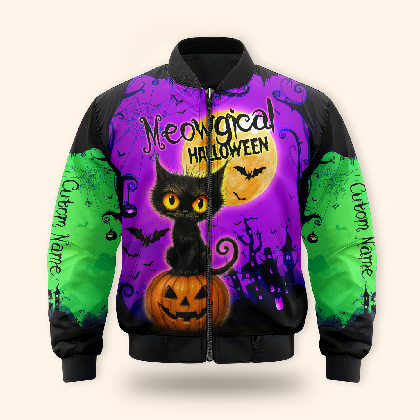 Personalized "Meowgical Halloween" Black Cat shirt