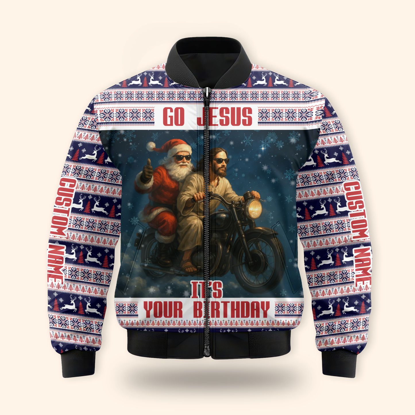 Go Jesus It’s Your Birthday Hoodie – Funny Christmas Zip Up Sweatshirt