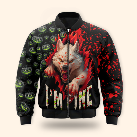 Halloween Terror Wolf shirt, Custom Choo