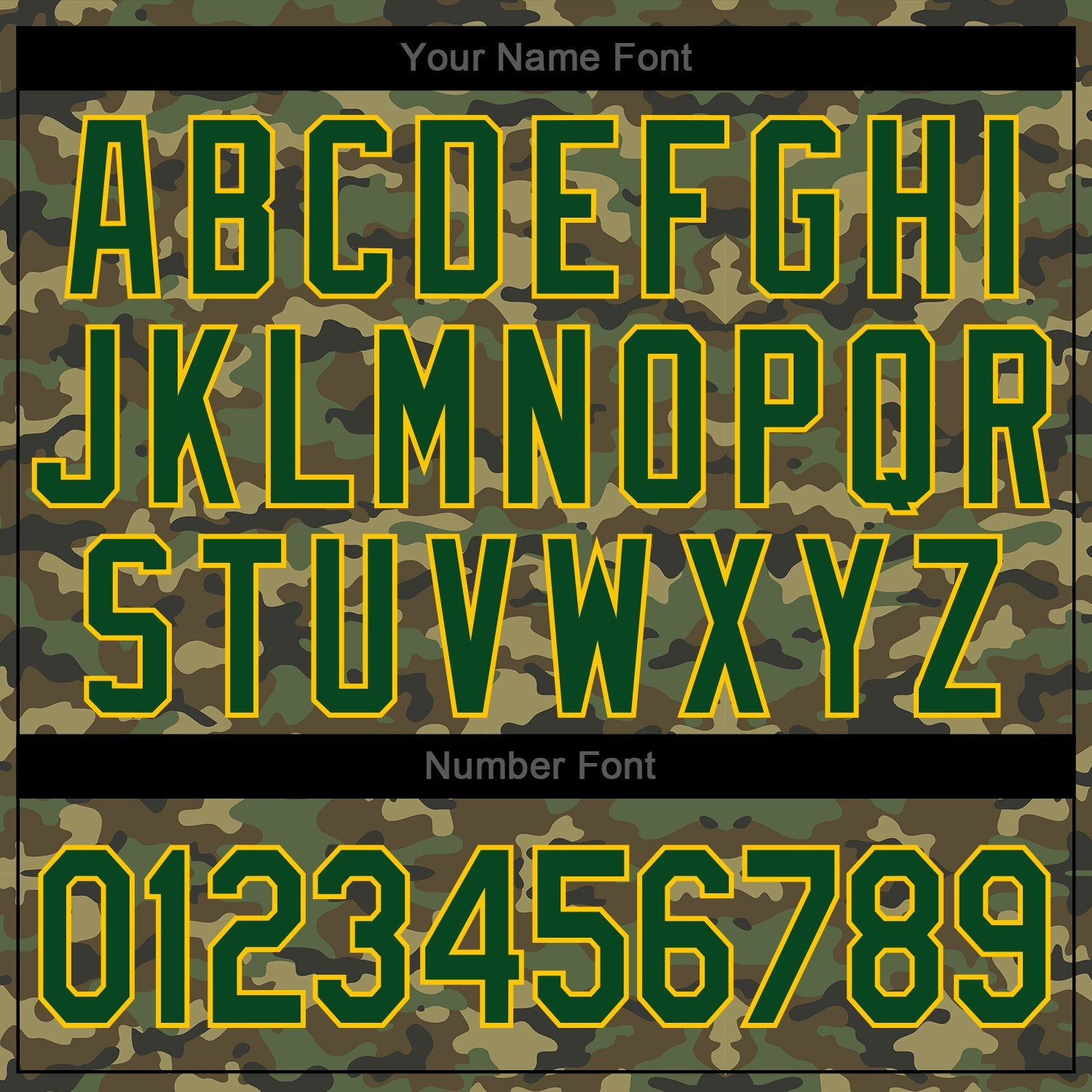 Custom Camo Green-Gold Authentic Salute To Service Baseball Jersey
