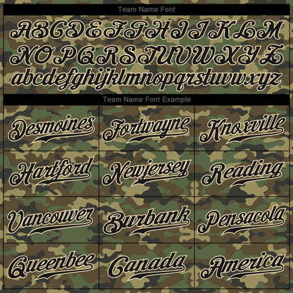 Custom Camo Black-Cream Performance Salute To Service T-Shirt