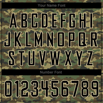 Custom Camo Black-Cream Performance Salute To Service T-Shirt