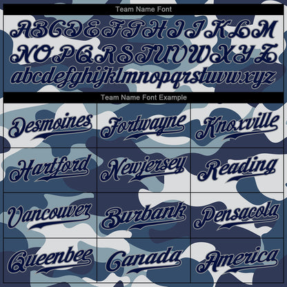 Custom Camo Navy-Gray Performance Salute To Service T-Shirt
