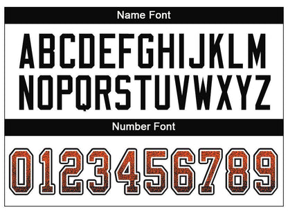 Custom Orange Black-White Drift Fashion Football Jersey