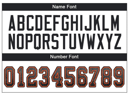 Custom Gray Black-Orange Drift Fashion Football Jersey