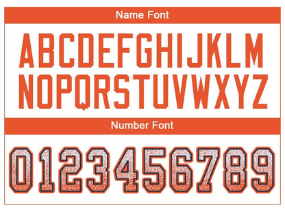 Custom White Orange-Navy Drift Fashion Football Jersey