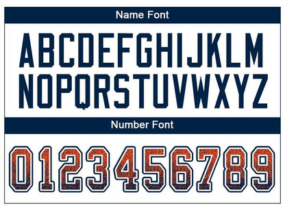 Custom Orange Navy-White Drift Fashion Football Jersey