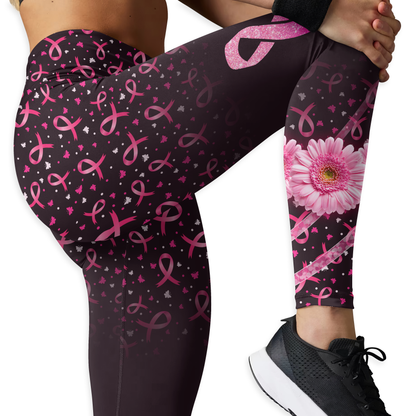 Fight Like A Warrior  -  Combo Legging Tanktop Breast Cancer Awareness
