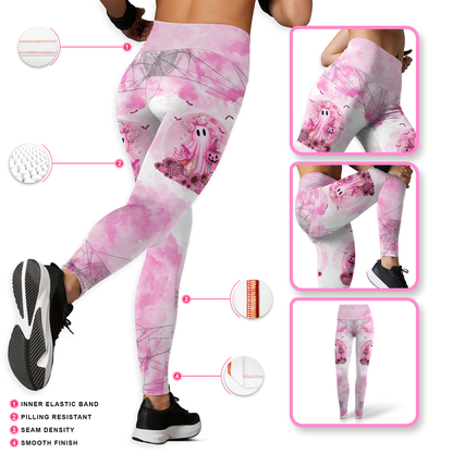In October We Wear Pink  -  Combo Legging Tanktop Breast Cancer Awareness