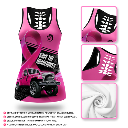 Save The Headlights - Combo Legging Breast Cancer Awareness, Custom Choo