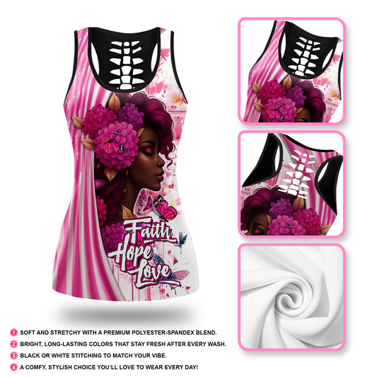 Personalized Faith Hope Love Black Queen, Custom Choo