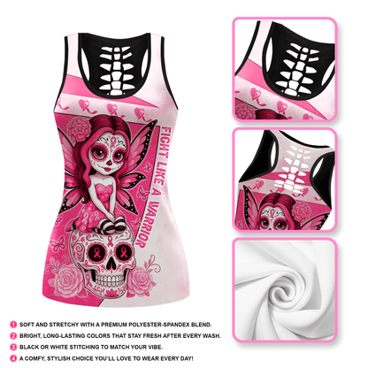 Fight Like A Warrior -  Combo Legging Breast Cancer Awareness