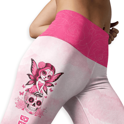Fight Like A Warrior -  Combo Legging Breast Cancer Awareness