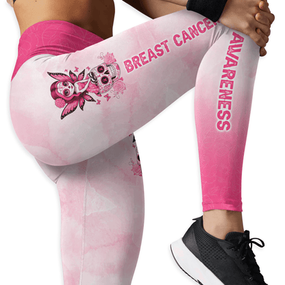 Fight Like A Warrior -  Combo Legging Breast Cancer Awareness