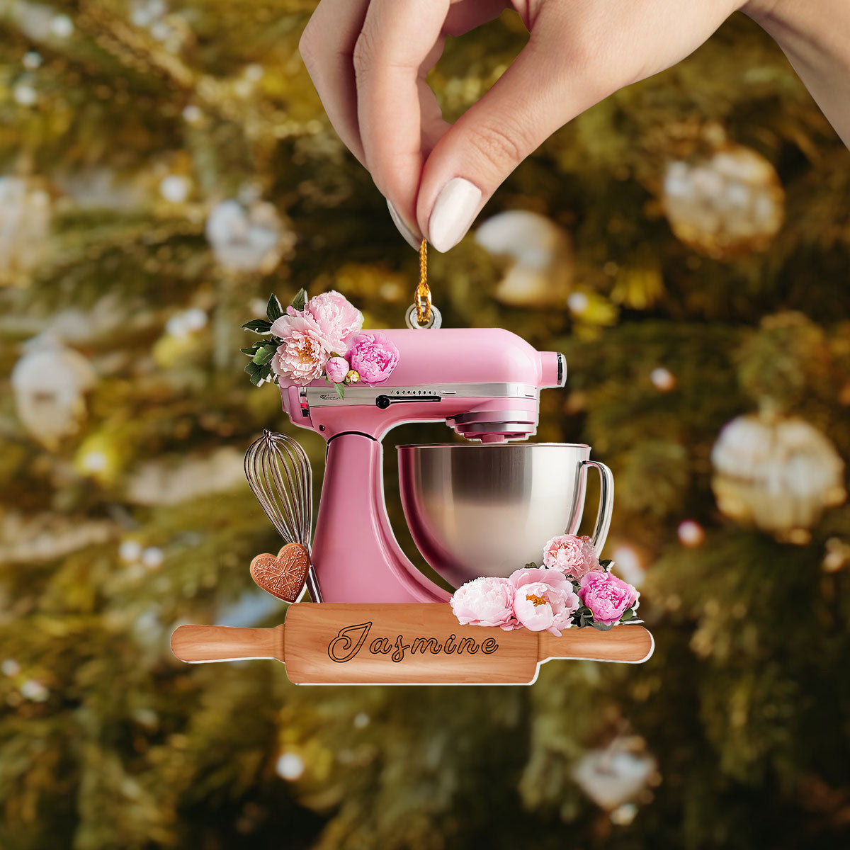 Bestchoo Personalized 2D Acrylic Ornament Bloom Bakery