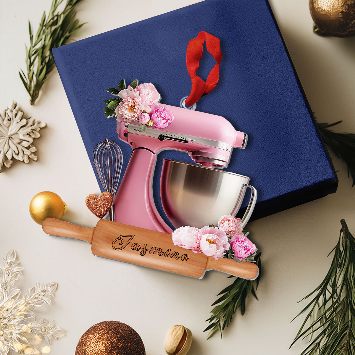 Bestchoo Personalized 2D Acrylic Ornament Bloom Bakery