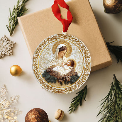 Bestchoo 2D Acrylic Ornament - Mother’s Embrace: Mary & Jesus
