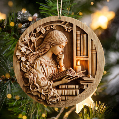 Bestchoo 2D Acrylic Ornament Enchanted Reader's